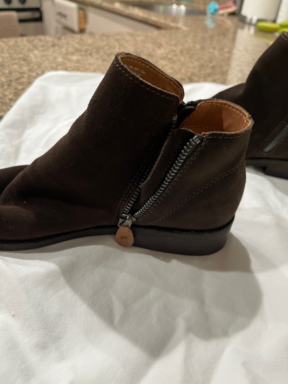 gentle souls Dark Brown Suede Ankle Booties - Picture 4 of 7